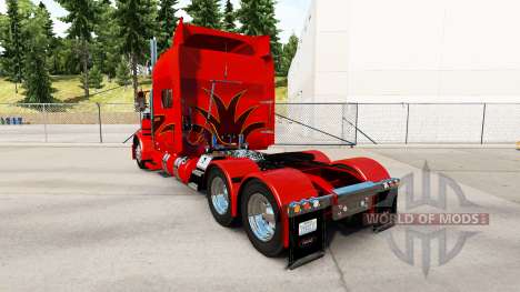 Скин Orange Show на тягач Peterbilt 389 для American Truck Simulator