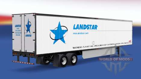 Скин LandStar на полуприцеп для American Truck Simulator
