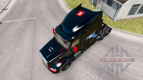 Скин Bitdefender на тягач Peterbilt для American Truck Simulator