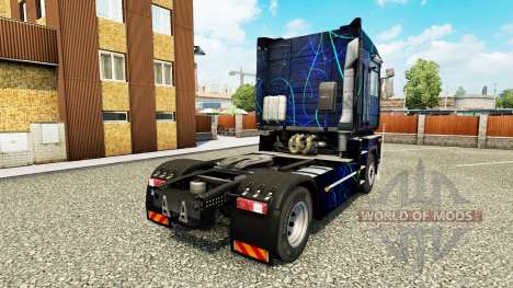 Скин Blue Smoke на тягач Renault для Euro Truck Simulator 2