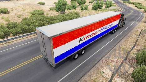 Скин Kinder Riegel на полуприцеп для American Truck Simulator