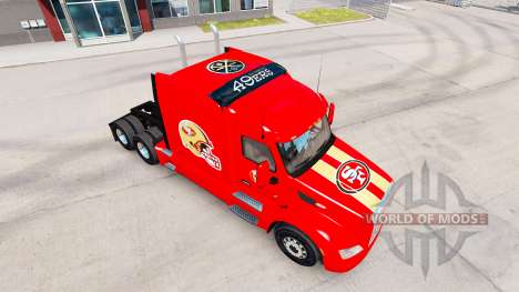 Скин San Francisco 49ers на тягачи Pet и Ken для American Truck Simulator