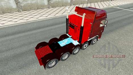 Дополнительное шасси к тягачу DAF XF для Euro Truck Simulator 2