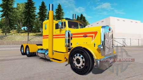 Скин Custom Yellow на тягач Peterbilt 351 для American Truck Simulator