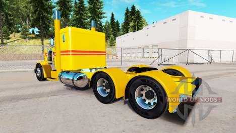Скин Custom Yellow на тягач Peterbilt 351 для American Truck Simulator