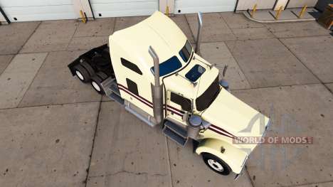Скин Cream на тягач Kenworth W900 для American Truck Simulator