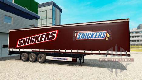 Скин Snickers на полуприцеп для Euro Truck Simulator 2