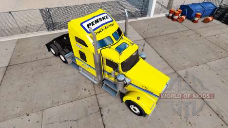 Скин Penske на тягач Kenworth W900 для American Truck Simulator
