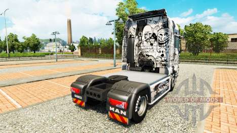 Скин Memes на тягач MAN для Euro Truck Simulator 2