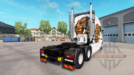 Скин Bear на тягач Scania T для American Truck Simulator
