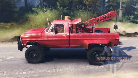 Ford F-200 1970 [Tow Truck] для Spin Tires