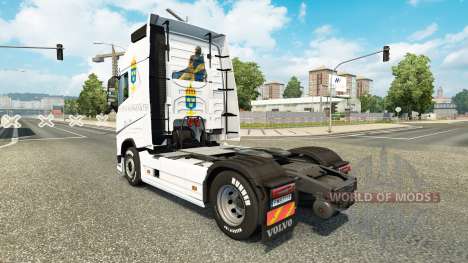 Скин Forsvarsmakten на тягач Volvo для Euro Truck Simulator 2