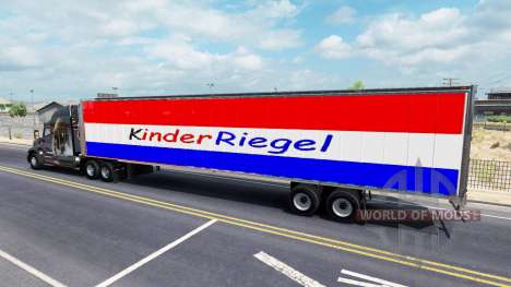 Скин Kinder Riegel на полуприцеп для American Truck Simulator