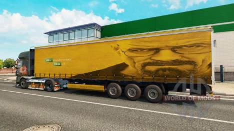 Скин Walter White на полуприцеп для Euro Truck Simulator 2