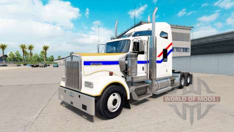 Скин Bicentennial v2.0 на тягач Kenworth W900 для American Truck Simulator