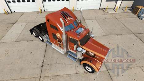 Скин The Bears Den на тягач Kenworth W900 для American Truck Simulator