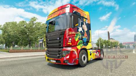 Скин Rostrans Disney на тягач Scania R700 для Euro Truck Simulator 2