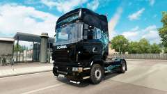 Скин Turquoise Smoke на тягач Scania для Euro Truck Simulator 2
