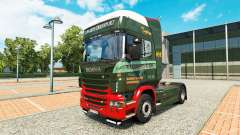Скин Edwards Transport на тягач Scania для Euro Truck Simulator 2