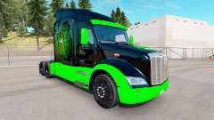 Скин Monster Energy на тягач Peterbilt для American Truck Simulator