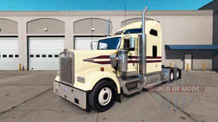 Скин Cream на тягач Kenworth W900 для American Truck Simulator