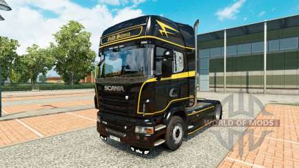 Скин Golden Lines на тягач Scania для Euro Truck Simulator 2