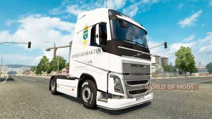 Скин Forsvarsmakten на тягач Volvo для Euro Truck Simulator 2