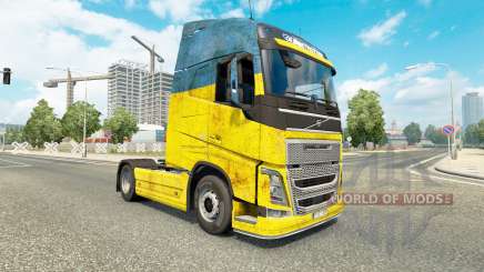 Скин Ukraine на тягач Volvo для Euro Truck Simulator 2