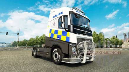 Скин Police на тягач Volvo для Euro Truck Simulator 2