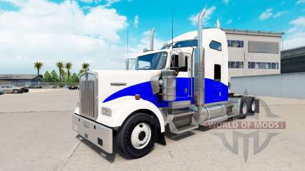 Скин Blue Wave на тягач Kenworth W900 для American Truck Simulator