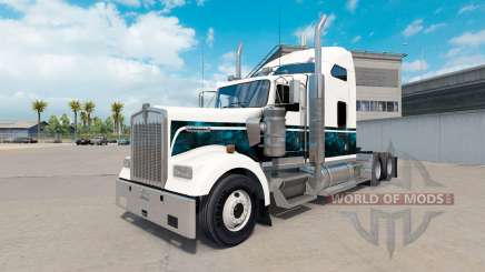 Скин Custom New Blue на тягач Kenworth W900 для American Truck Simulator