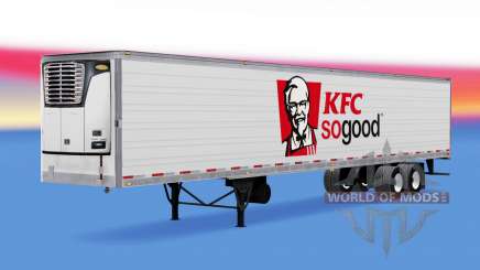 Скин KFC на рефрижераторный полуприцеп для American Truck Simulator
