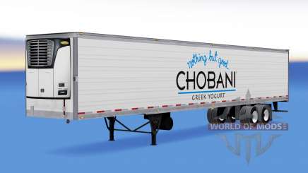 Скин Chobani на рефрижераторный полуприцеп для American Truck Simulator