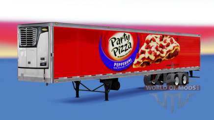 Рефрижераторный полуприцеп Party Pizza для American Truck Simulator
