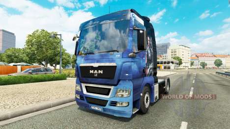 Скин Mass Effect на тягач MAN для Euro Truck Simulator 2