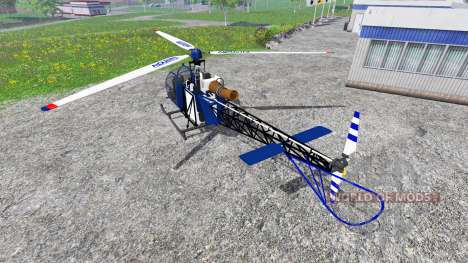 Sud-Aviation Alouette II Gendarmerie для Farming Simulator 2015