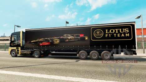Скин F1 Lotus на полуприцеп для Euro Truck Simulator 2
