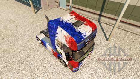 Скин France Copa 2014 на тягач Scania для Euro Truck Simulator 2