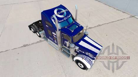 Скин Uncle D Logistics на тягач Kenworth W900 для American Truck Simulator