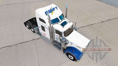 Скин Swift на тягач Kenworth W900 для American Truck Simulator
