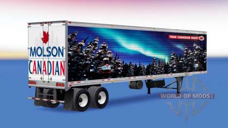 Скин Molson Canadian на полуприцеп для American Truck Simulator