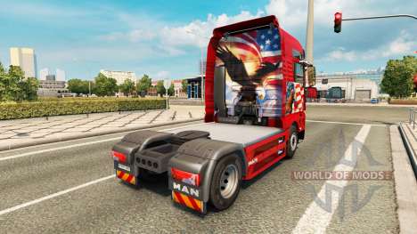 Скин Adler на тягач MAN для Euro Truck Simulator 2