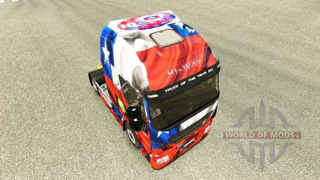 Скин Chile Copa 2014 на тягач Iveco для Euro Truck Simulator 2