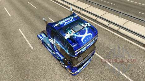 Скин Dub Step на тягач Scania для Euro Truck Simulator 2