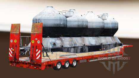 Полуприцепы с железнодорными составами v1.4 для Euro Truck Simulator 2