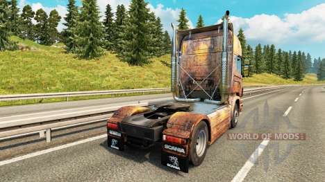 Скин Ferrugem на тягач Scania для Euro Truck Simulator 2