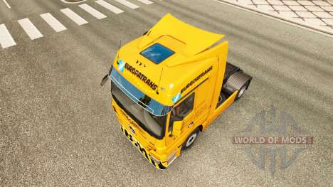 Скин Trans Europe на тягач Mercedes-Benz для Euro Truck Simulator 2