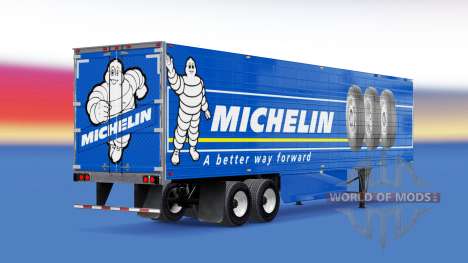 Скин Michelin на рефрижераторный полуприцеп для American Truck Simulator