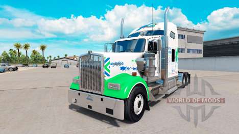 Скин All Star FJ Service на тягач Kenworth W900 для American Truck Simulator