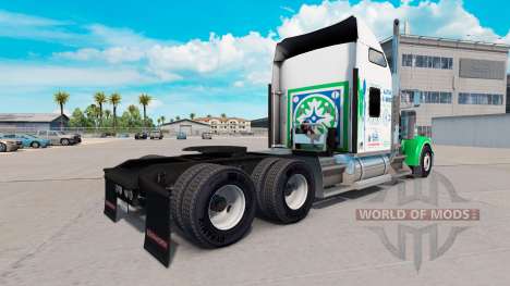 Скин All Star FJ Service на тягач Kenworth W900 для American Truck Simulator
